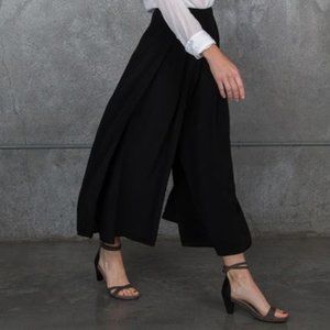 Morgan Carper Silk Side Slit Culottes
